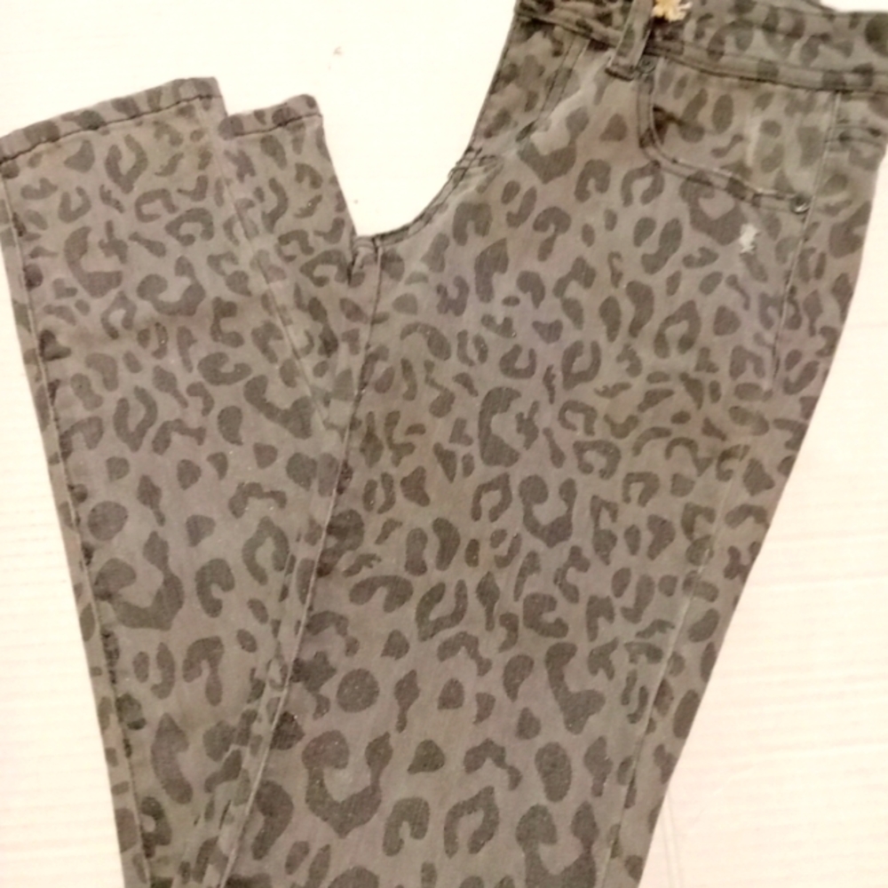 Girls Jeans Special size 3 animal print with Shimmer